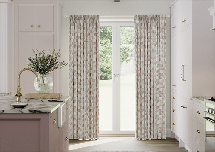 Mosaic Tile, Sweetheart - Made to Measure Curtains - Image 3